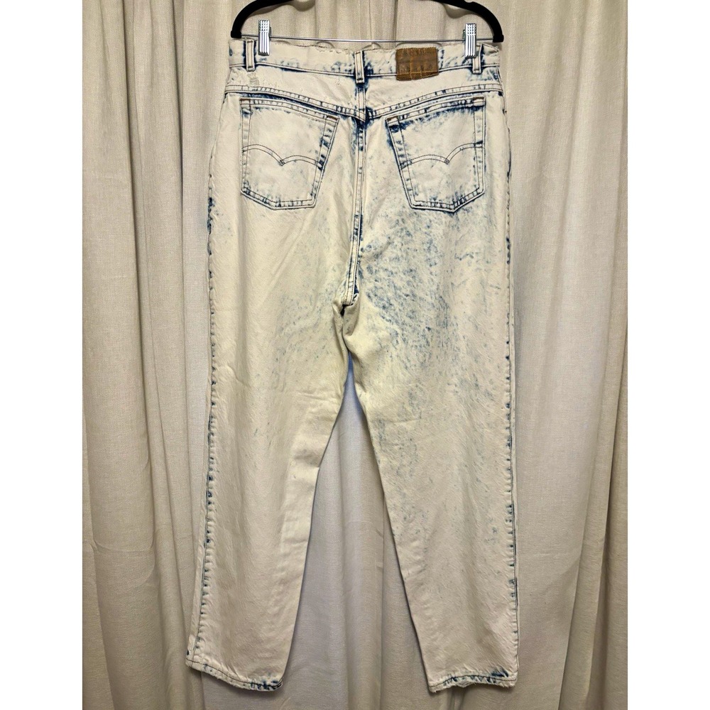 Vtg Levi's 900 Series High Rise Acid Wash Tapered Denim Jeans Women's 20W/34